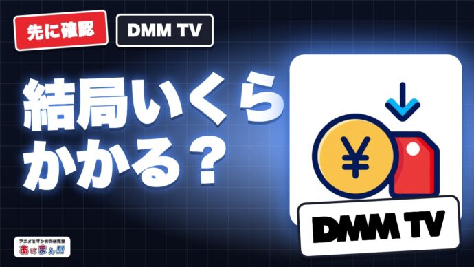 DMM TV料金は得？アニメ配信を1年総額で比較｜Webなら年6,600円